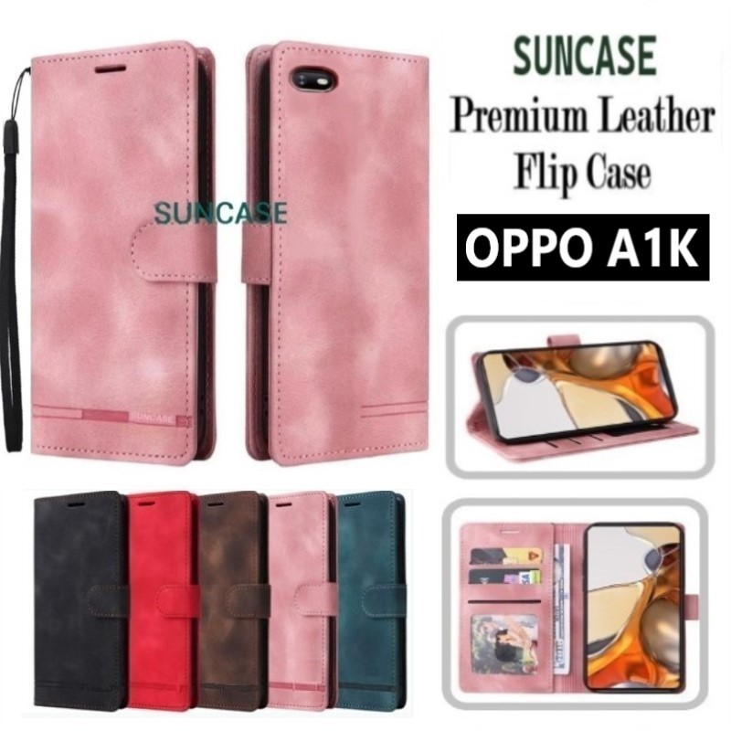 Case oppo A1k cover wallet หนังฝาพับ