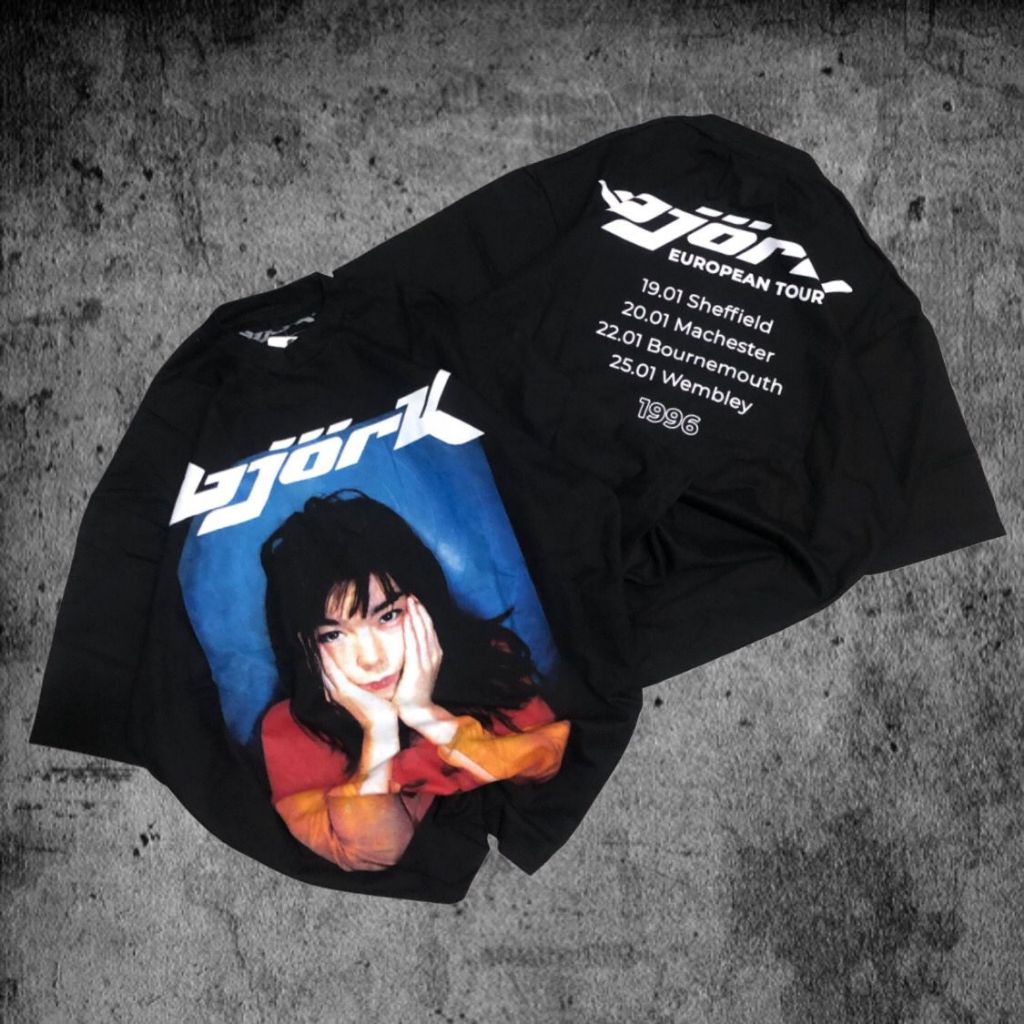 เสื้อยืด P&B Oversize Bjork - เสื้อยืด Bjork Oversize Black 20s
