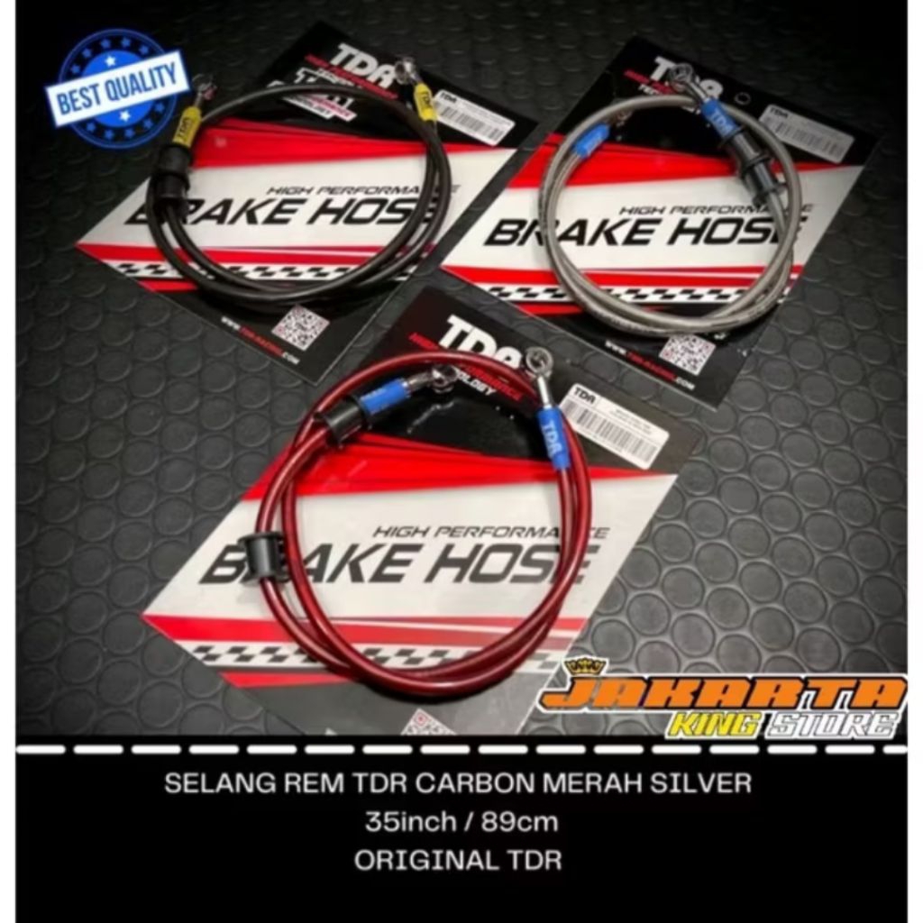 TDR RACING BRAKE HOSE 80/90 CM RACING CARBON ORIGINAL TDR