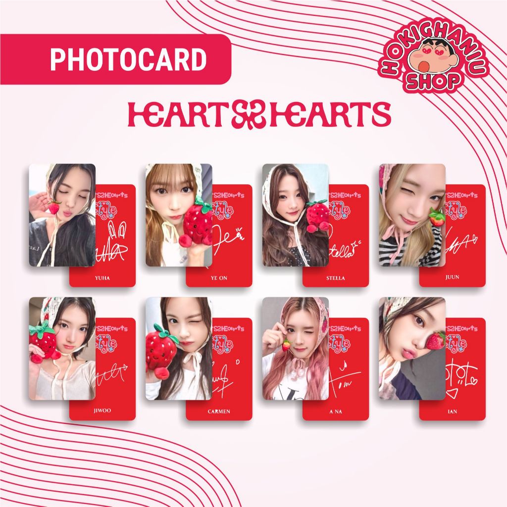 Photocard Hearts2Hearts Style Unnofficial Premium 1 ชุด 8 ชิ้น