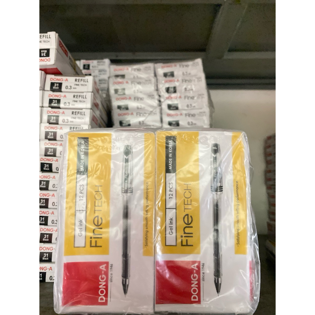 12 ชิ้น FINE TECH PEN GEL DONG-A FINE TECH 0.3 mm FINE TECH LIQUID PEN ราคาต่อ DOZEN
