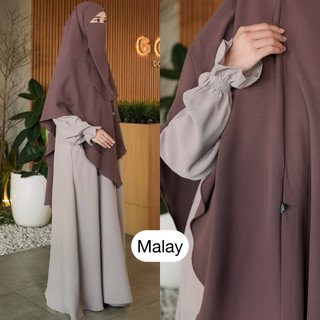 Malay abaya smok sabrina premium