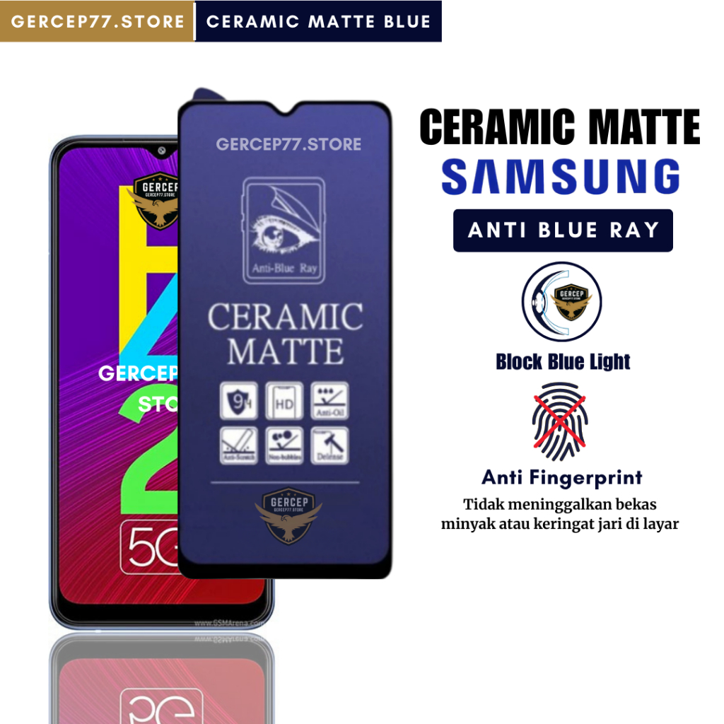 เซรามิค Matte Anti Blue Ray Samsung J6+ J6 Prime J6 2018 J4+ J4 Prime J4 Core J4 2018 J7 2016 J7 J5 