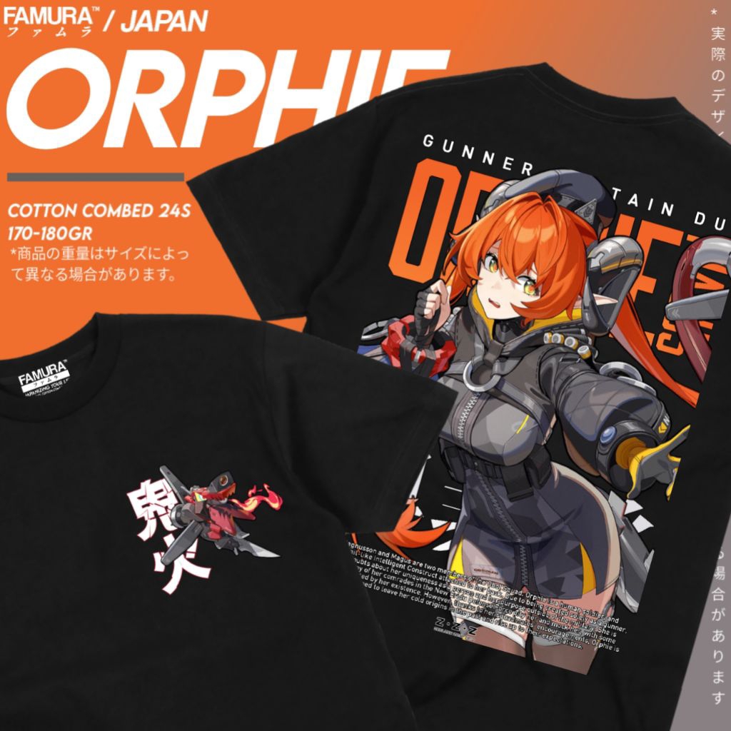 FIMURA เสื้อยืด / เสื้อเกม Orphie ZZZ Zenless Zone Zero