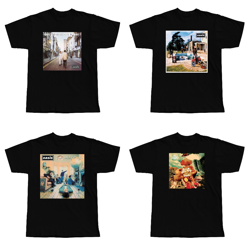 Oasis Tshirt - OASIS BAND ROCK เสื้อยืดสําหรับ - (CUSTOMIZED)