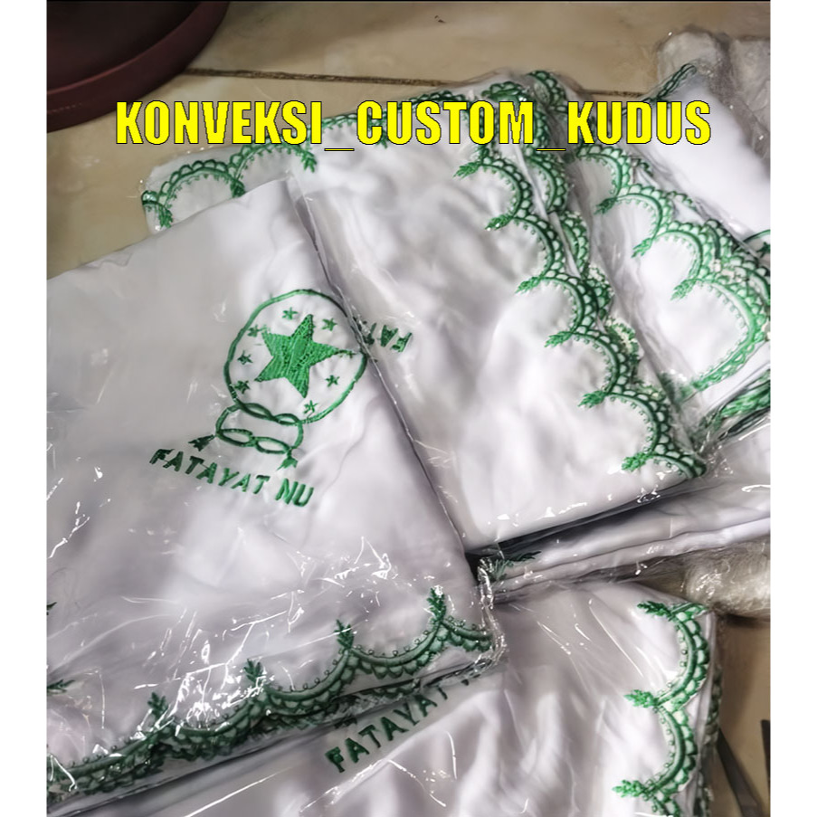 ฮิญาบปักสองด้าน / Fatayat NU Hijab / Muslimah Hijab / NU Hijab