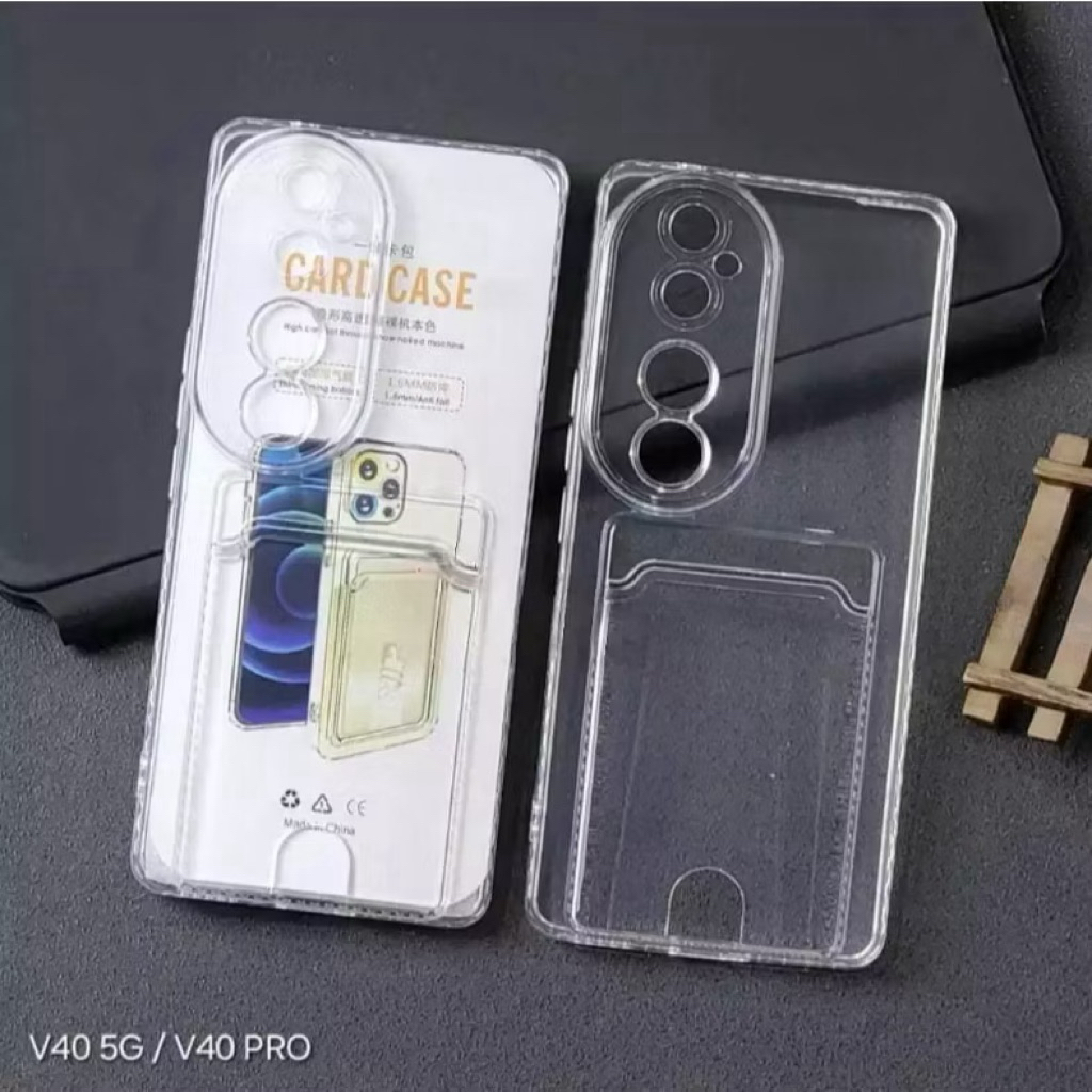 A Softcase SLOT CARD Clear VIVO V50 V40 Lite V40Pro V30 V30e V30Pro V29e Y18 Y28 Y100 Soft Case Clea