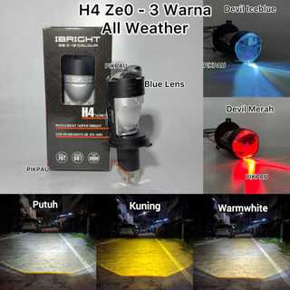 IBRIGHT Lampu Utama ZE0 3 Warna High Low Blue Lens