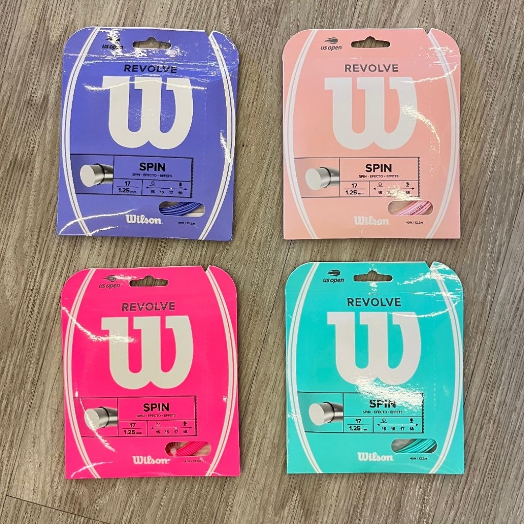 Wilson Revolve Spin Purple Tosca Soft Pink Fushia/ สายไม้เทนนิส Wilson Revolve Spin Original
