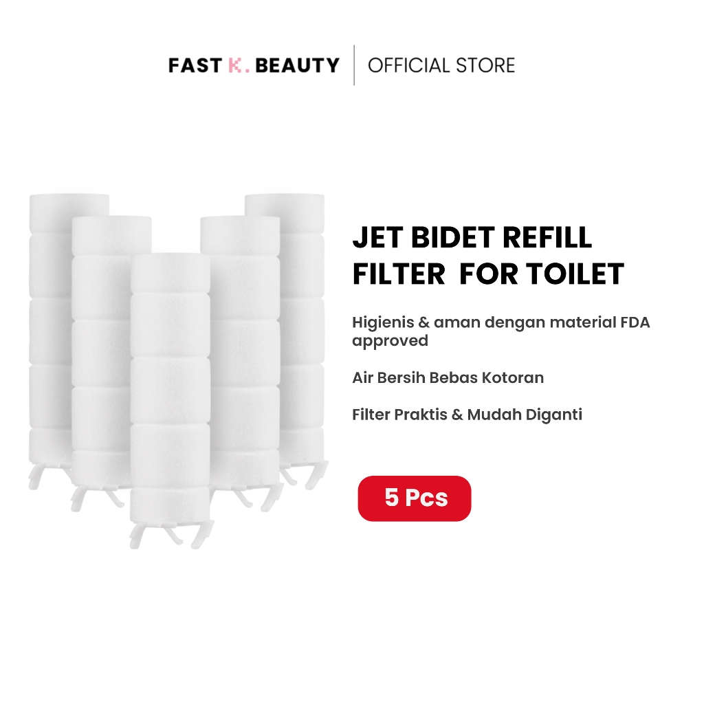 [รีฟิล] SEASEE Jet Bidet Filter Refill 5-Pack for Toilet