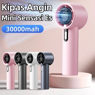 Kipas Genggam Mini Kipas Turbin Mini Portabel 100 Kecepatan Kipas Isi Ulang USB 10000 RPM Cocok untuk Kantor/Perjalanan/Luar Ruangan/Olahraga Kipas dengan Indikator LED COD