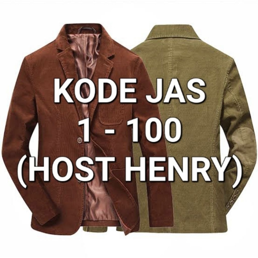 JACKET CODE 1 - 100 (HOST HENRY)