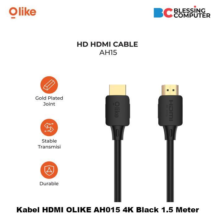 สาย HDMI OlyIKE AH015 4K สีดํา 1.5 เมตร