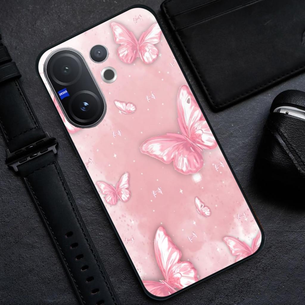 HP Vivo V60 Glass Softcase [BSG-06] - เคสโทรศัพท์ Vivo V60 - เคสกระจกอะคริลิค Vivo V60 ใหม่ล่าสุด