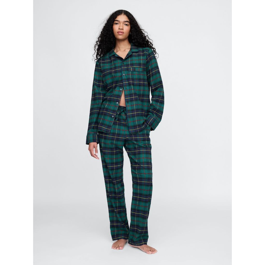 เสื้อ OYSHO GREEN PLAID PAJAMA