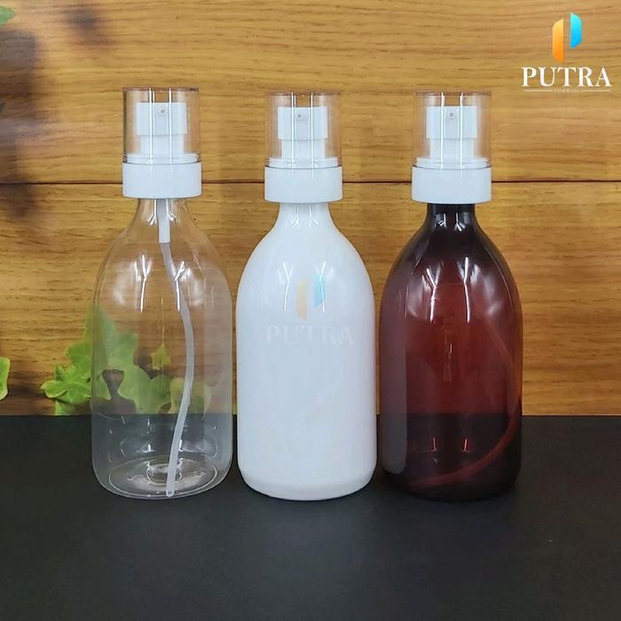 ขวดปั๊มบําบัดขนาดใหญ่ 300ML / พลาสติกขวด PET 300ML HS
