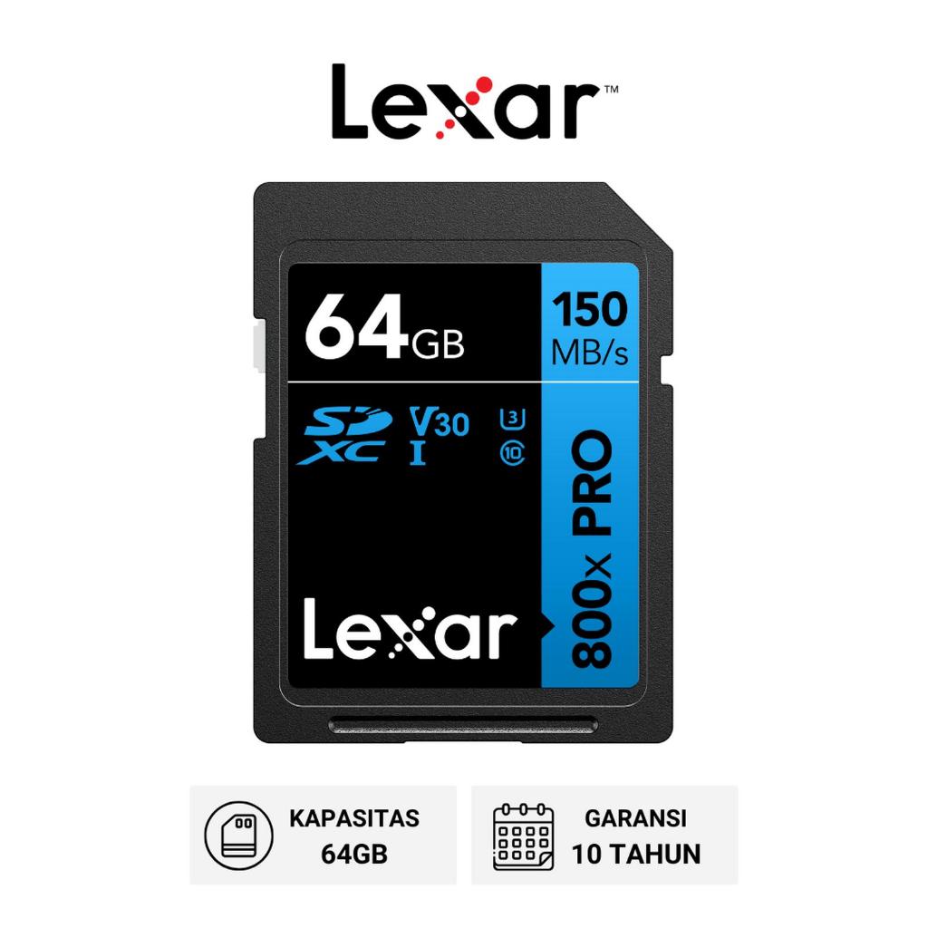 Lexar High Performance 800x Pro SDXC / SD Card 64Gb 150MBps