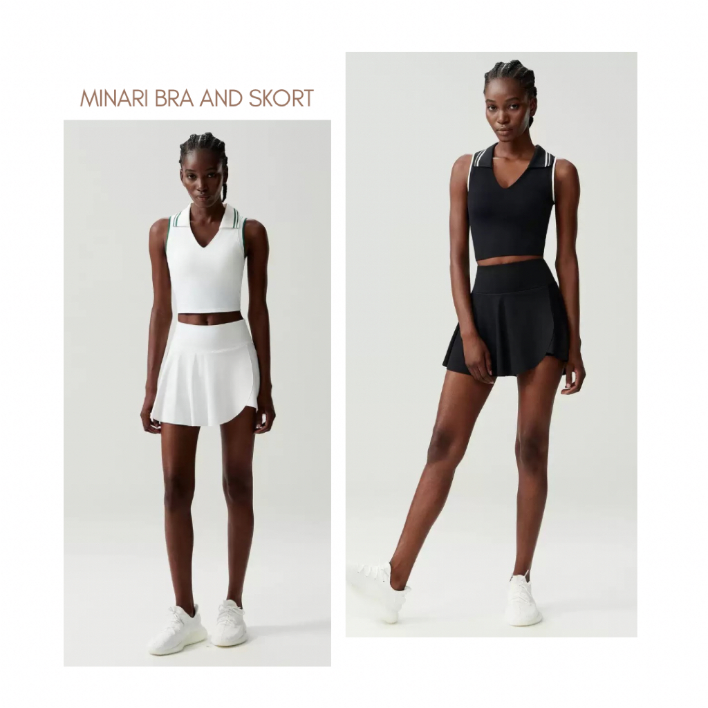 WORKASPORTWEAR.ID - MINARI POLO PADEL และ TENNIS BRA SKORT - TENNIS PADEL OUTFIT