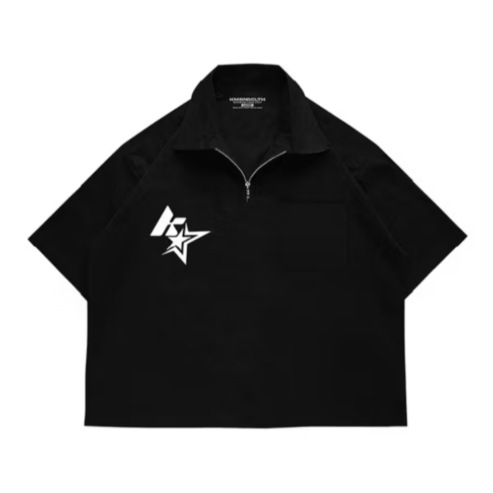 KEMEJA Workshirt Boxy Halfzip Half Zipper Fit Shirt - KSTAR