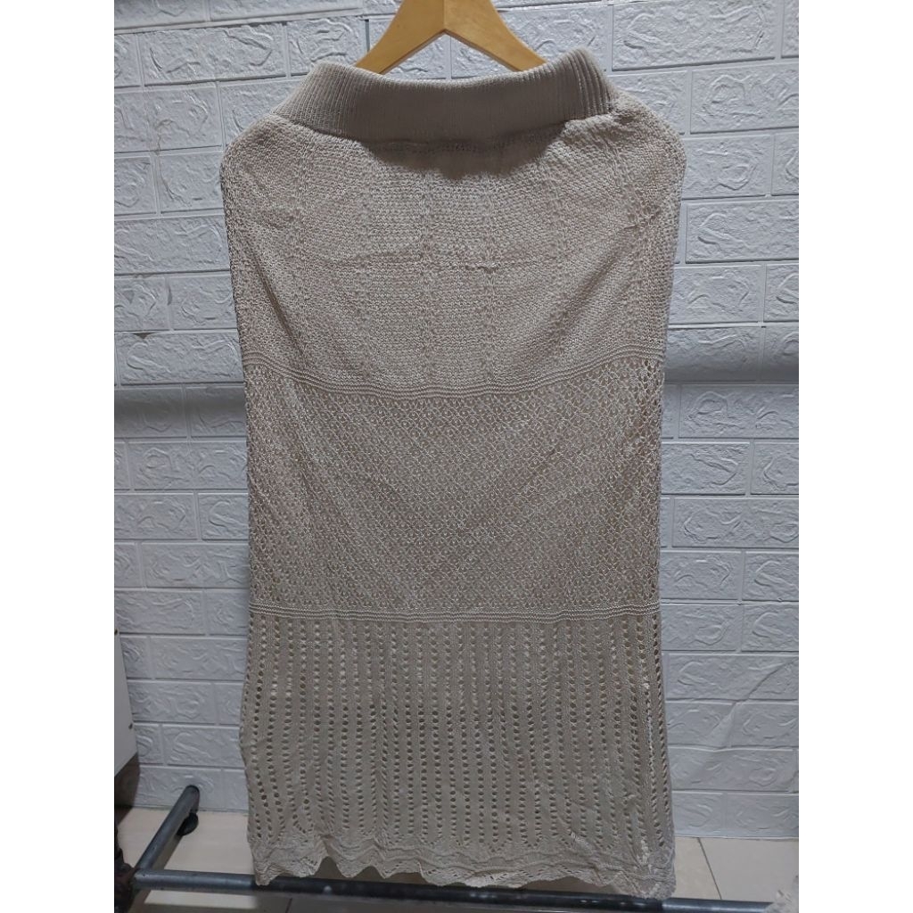 กระโปรง GRL NET KNIT พร้อม LINEN