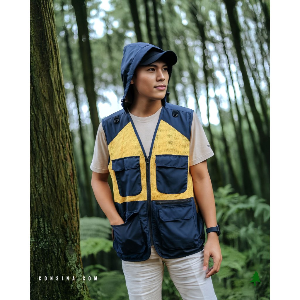 Consina Travis เสื้อกั๊กกระเป๋าเดินทางกลางแจ้ง | เสื้อกั๊กตกปลายูทิลิตี้แคมป์ปิ้ง