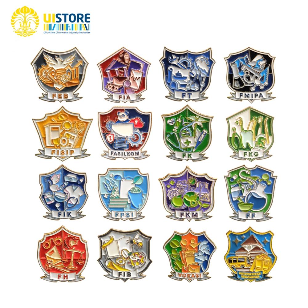 UI STORE | CID เข็มกลัดเคลือบ UI | สินค้าอย่างเป็นทางการของมหาวิทยาลัยอินโดนีเซีย