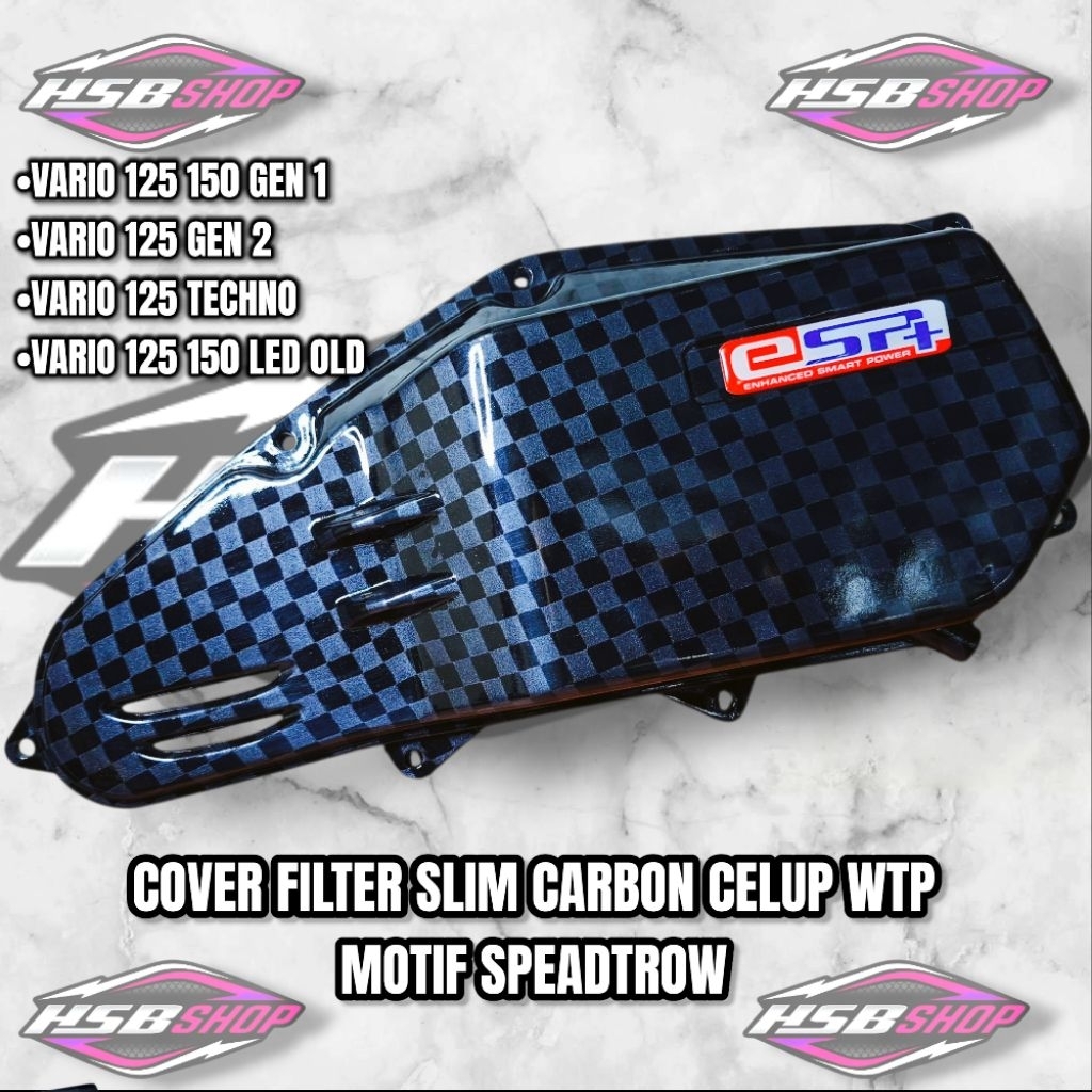 กรองอากาศรุ่นบาง Cover thailand carbon dip wtp motif spedtrow vario 125 tecno kzr vario led old vari