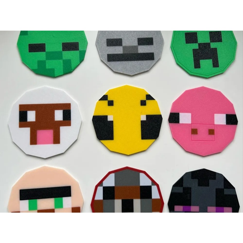 ที่รองแก้ว Minecraft – Fun Minecraft Game Themed Coasters NK 9 A348