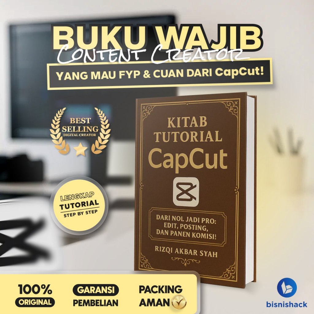 หนังสือกวดวิชา CapCut โดย Rizqi Akbar Syah, BusinesshackStore