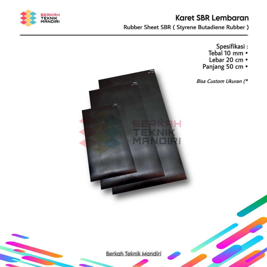 SBR Rubber Sheet 10 mm x 20 cm x 50 cm SBR Rubber Sheet (ยางหนาแน่น) สามารถปรับแต่งได้ขนาด