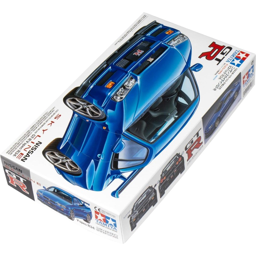 READY TAMIYA NISSAN 24210 SKYLINE GT-R V-SPEC R34, สีขาว, MITTEL