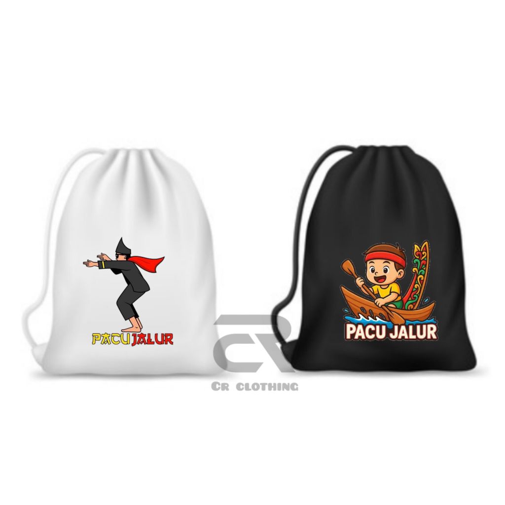 BJS - PACU JALAN DRAWSTRING BAG STRING BAG ใหม่ล่าสุด CHILDRENS BAG CHARACTER AURA FARMING PACU JALA