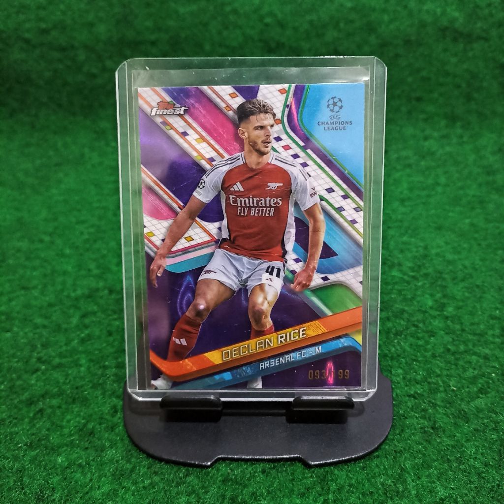 DECLAN RICE 93/199 ARSENAL BALL CARD TOPPS FINESS 24/25