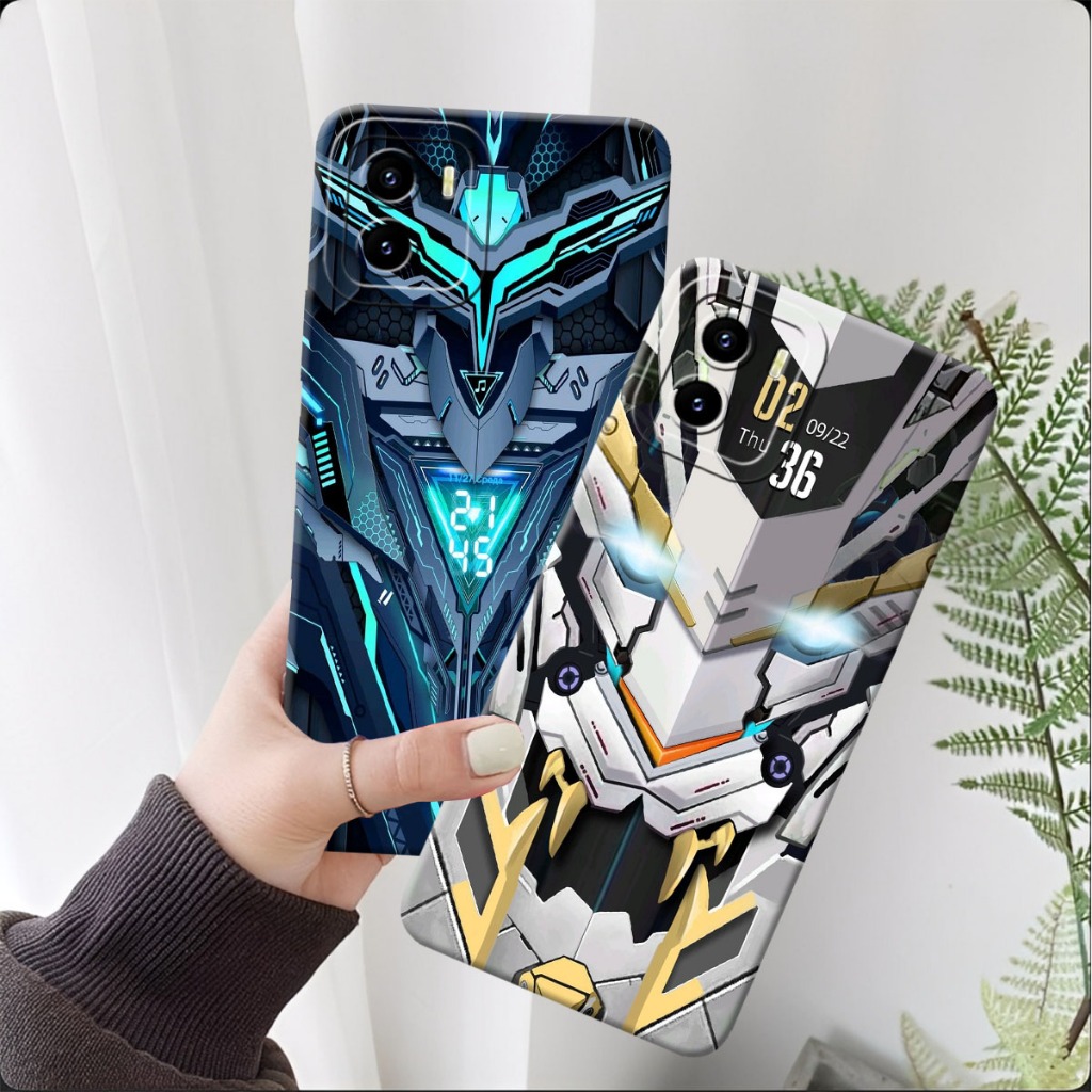 (FA-01) VIVO Y15S - Y01 Softcase Procamera Silicon Case motif new r0b0t1c smile Silicon - Casing HP 