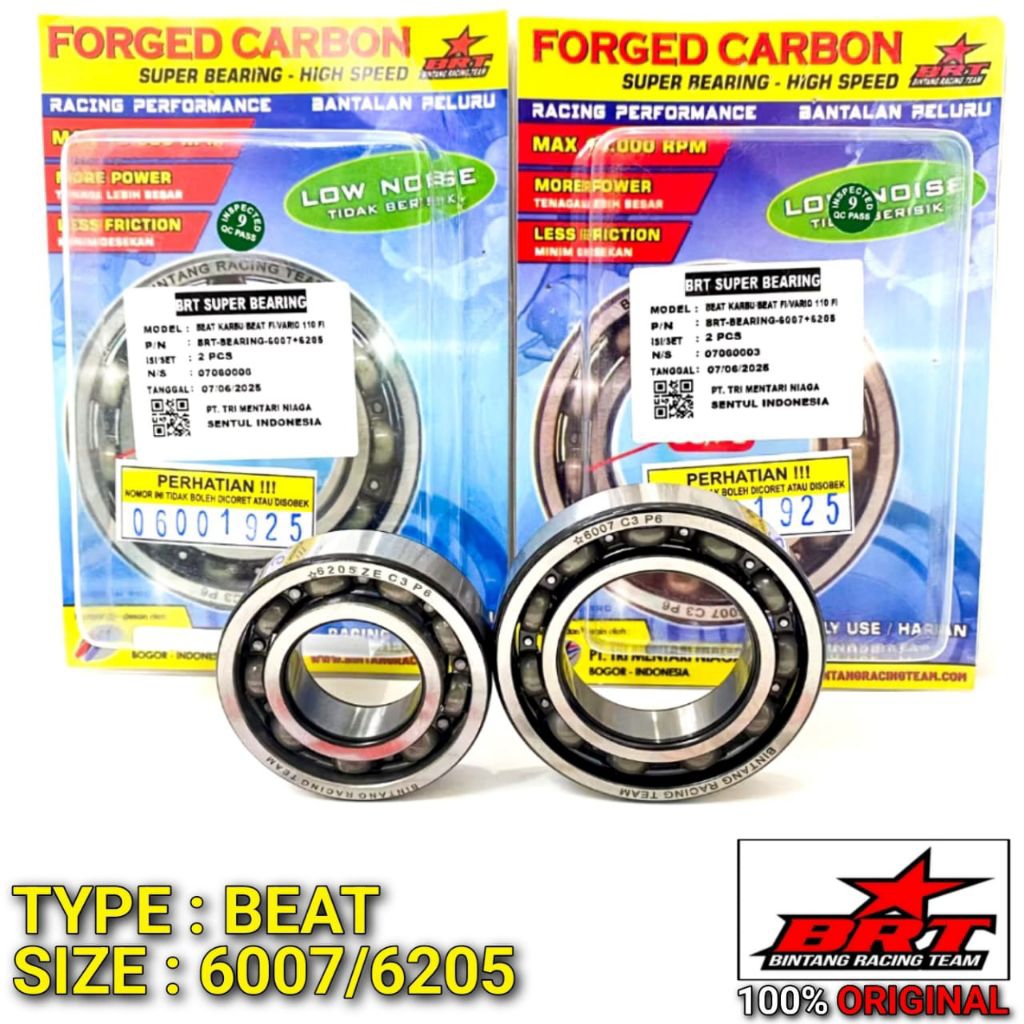 BRT C3 BeAT คาร์บูเรเตอร์ Scoopy Spacy คาร์บูเรเตอร์ KVY แบริ่งแบริ่ง 6007 6205