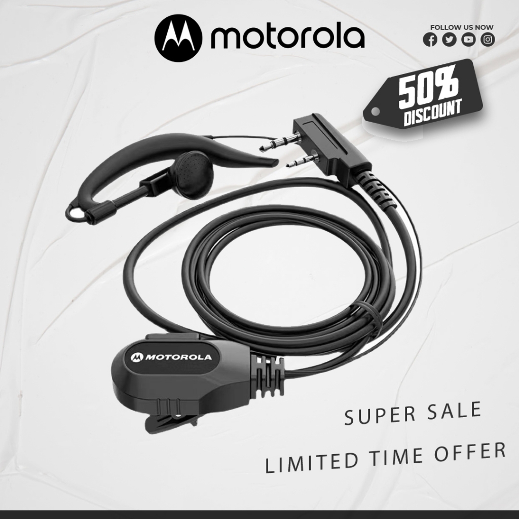 ชุดหูฟังท่อลม Motorola ชุดหูฟังป้องกันออกซิเดชั่น K-Head เหมาะสําหรับ C51 C1