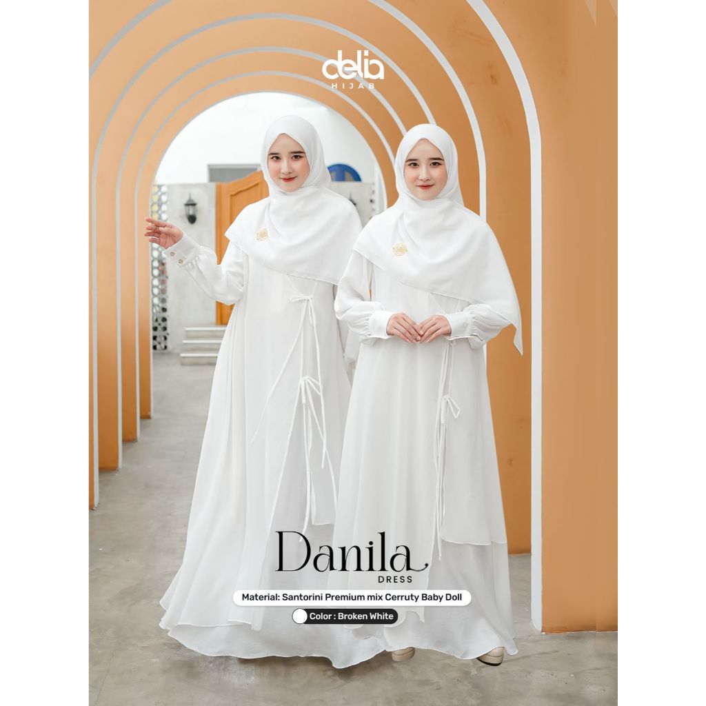 DANILA DRESS DELIA HIJAB DRESS CASUAL DRESS LATEST EVENT DRESS