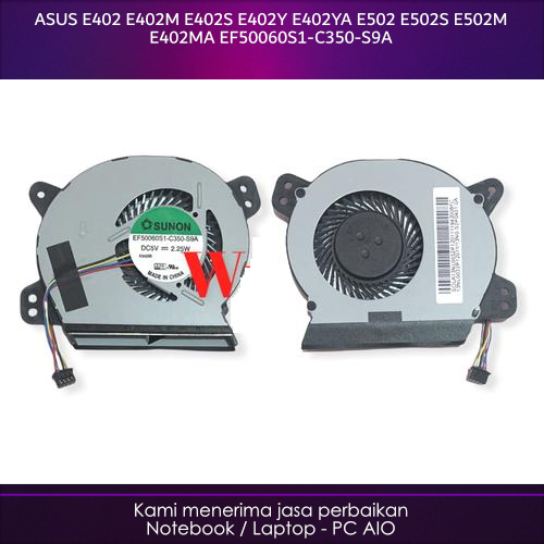 ASUS E402 E402M E402S E402Y E402YA E502S E502M E402MA EF50060S1-C350-S9A พัดลมคูลเลอร์ 4pin