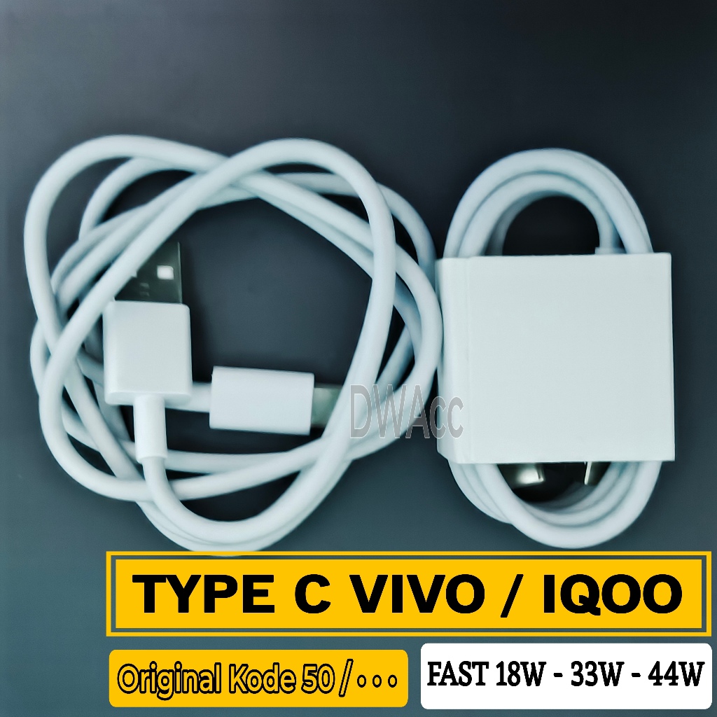 Vivo IQOO Z9x, Z9 5g, Z10, V29e, V30e, Y33s, Y28, Y36, Z10 Lite Data Cable. Fastchargeing 44w 33w 18
