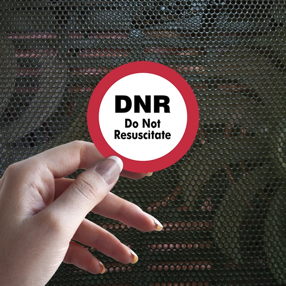 DNR Do Not Resuscitate สติ๊กเกอร์รูปลอกไวนิลกันน้ํา