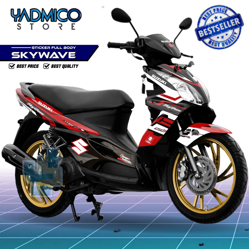 Skywave 125 Full Body Decal / Suzuki Skywave Fullbody Sticker / Skywave 125 Decal / Skywave Motorcyc