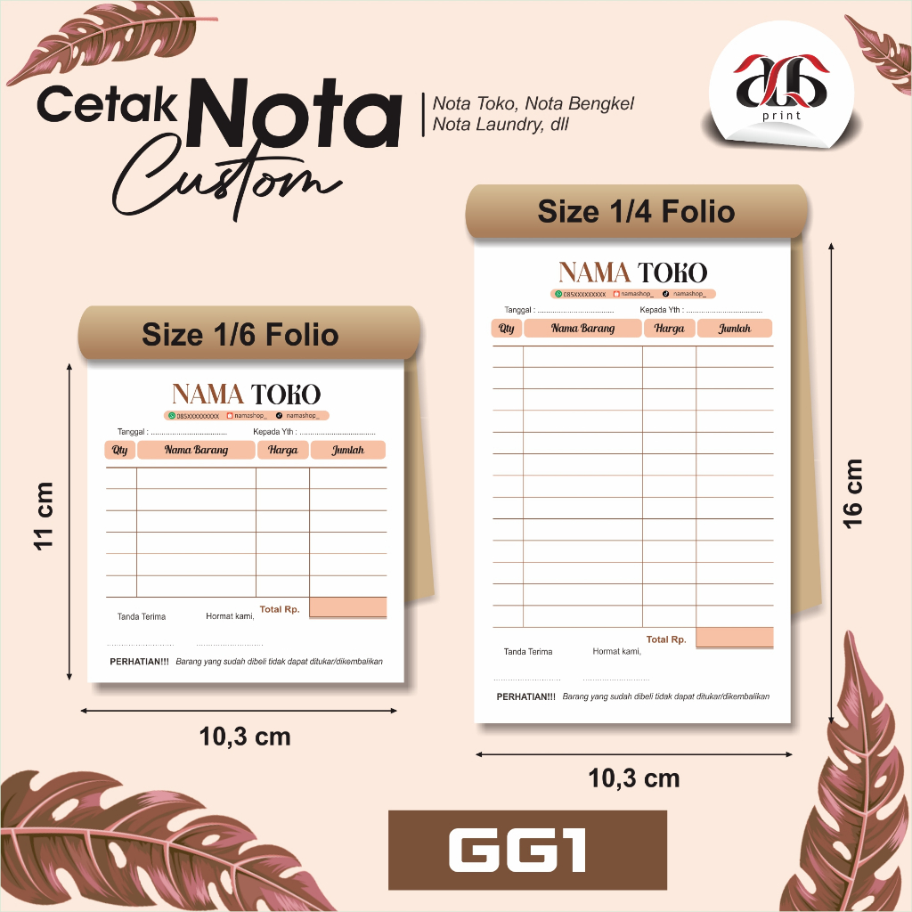 PRINT CUSTOM NOTES, SHOP NOTES, WORKSHOP NOTES, LAUNDRY NOTES, ETC. สามารถใช้ร้านค้าของคุณเป็นเจ้าขอ