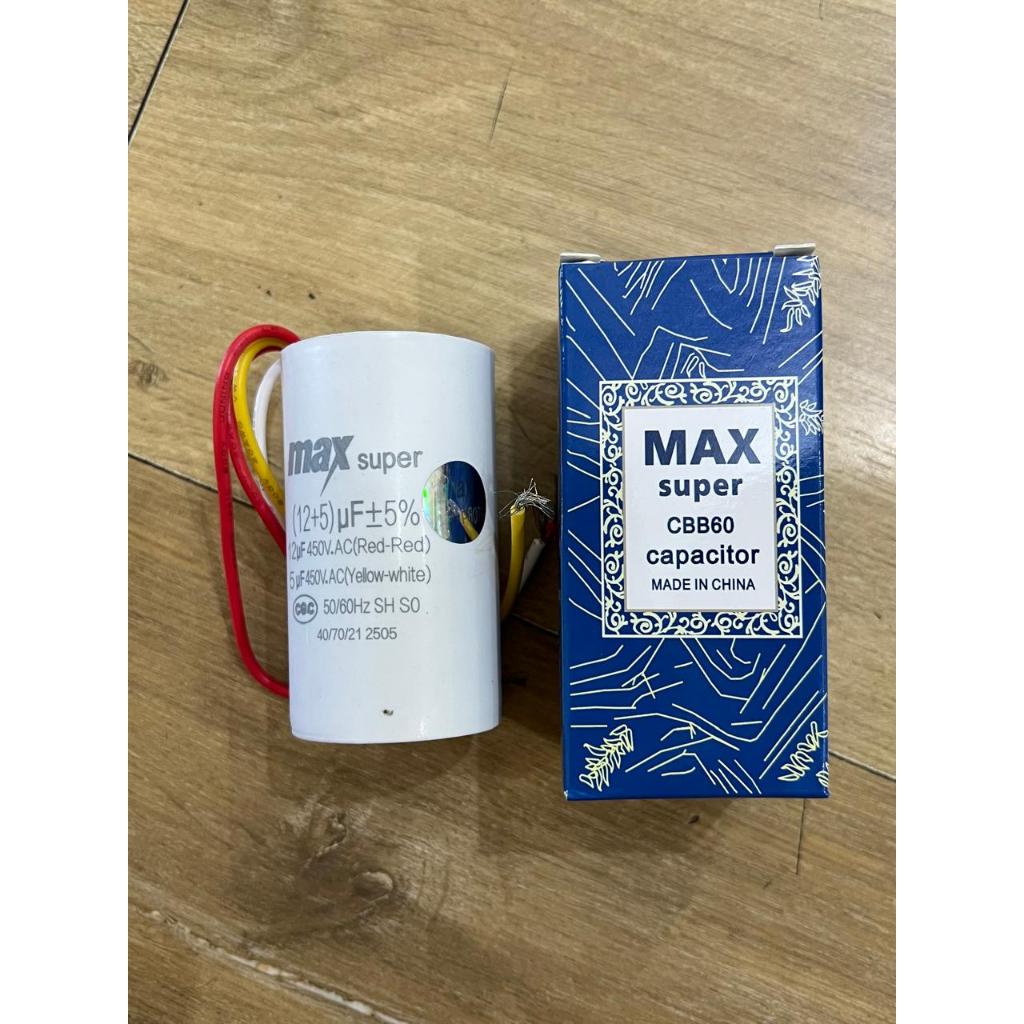 Elco Capacitor 12+5 uF Capacitor 12uf+5uf/400vac MAX SUPER