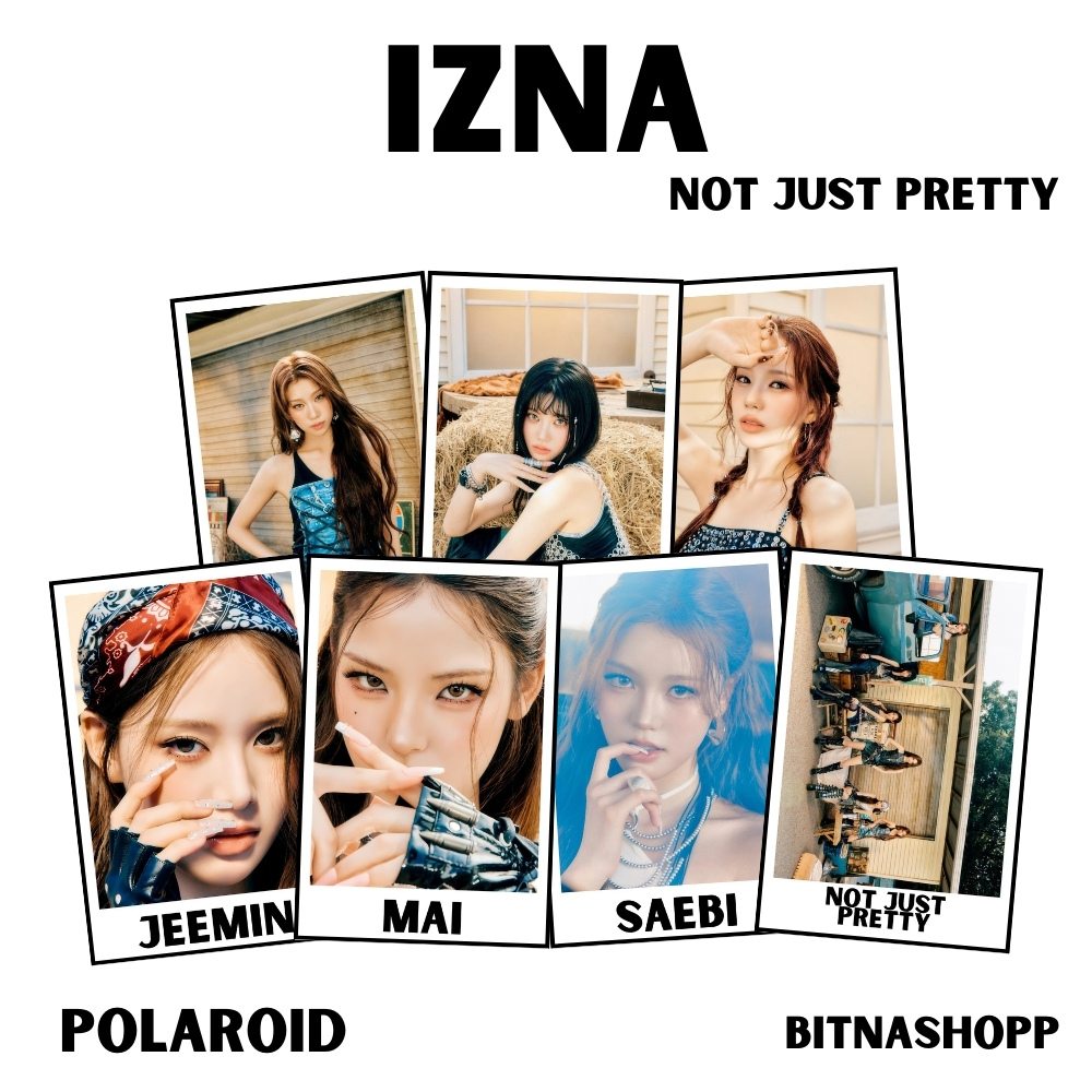 POLAROID IZNA ไม่ใช่ JUST PRETTY 7 ชิ้น KPOP UNOFFICIAL JEEMIN SAEBI KOKO SARANG JIYOON