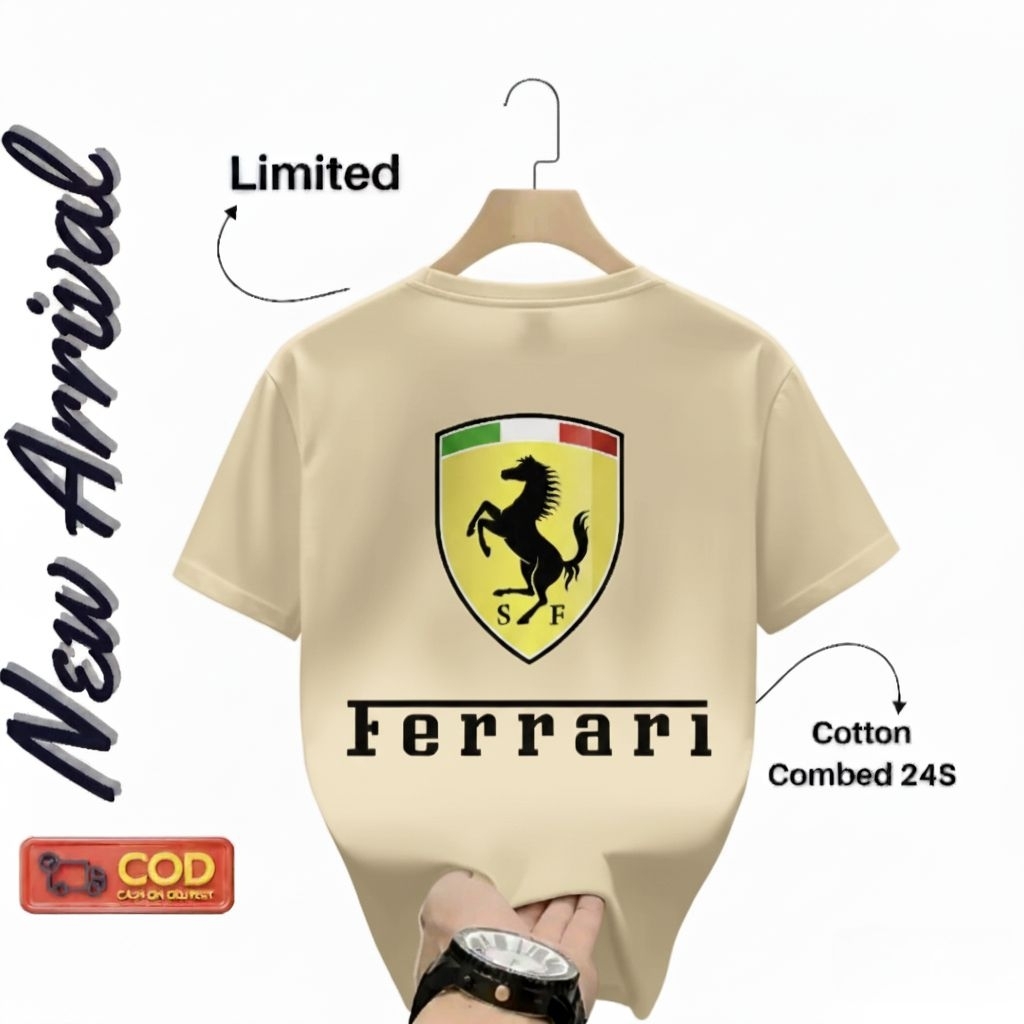 KATUN BIGSIZE DISTRO FERRARI ADULT T-SHIRTS (S-7XL) JUMBO ADULT T-SHIRTS MENS WOMENS CASUAL TSHIRT T