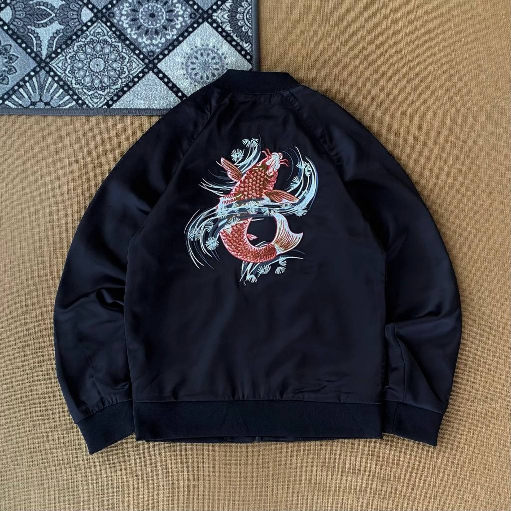 เสื้อแจ็คเก็ต Sukajan H&M ไซส์ XS/tb 160 ของแท้ 100% 240925CCCCC