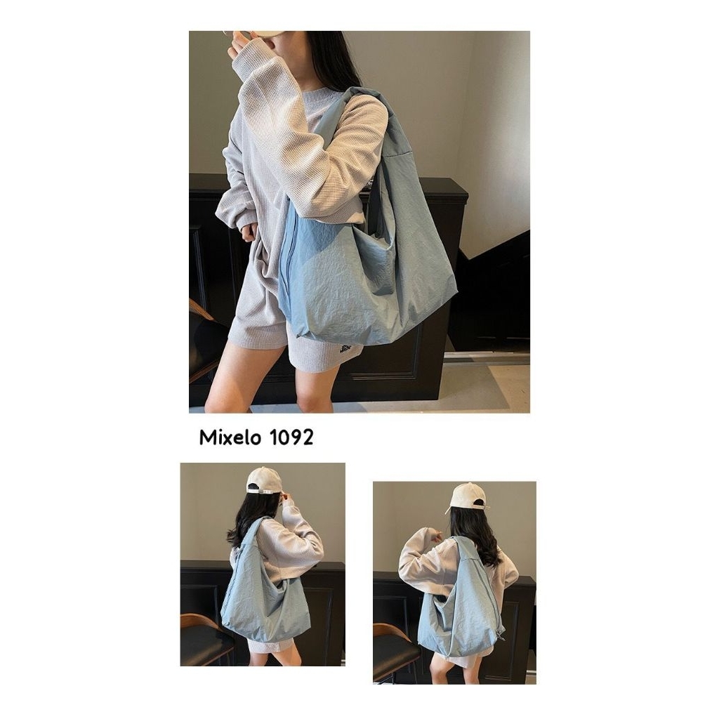 Jisoo Dumpling Large Nylon Shoulder Bag Daily Bag mixelo 1092