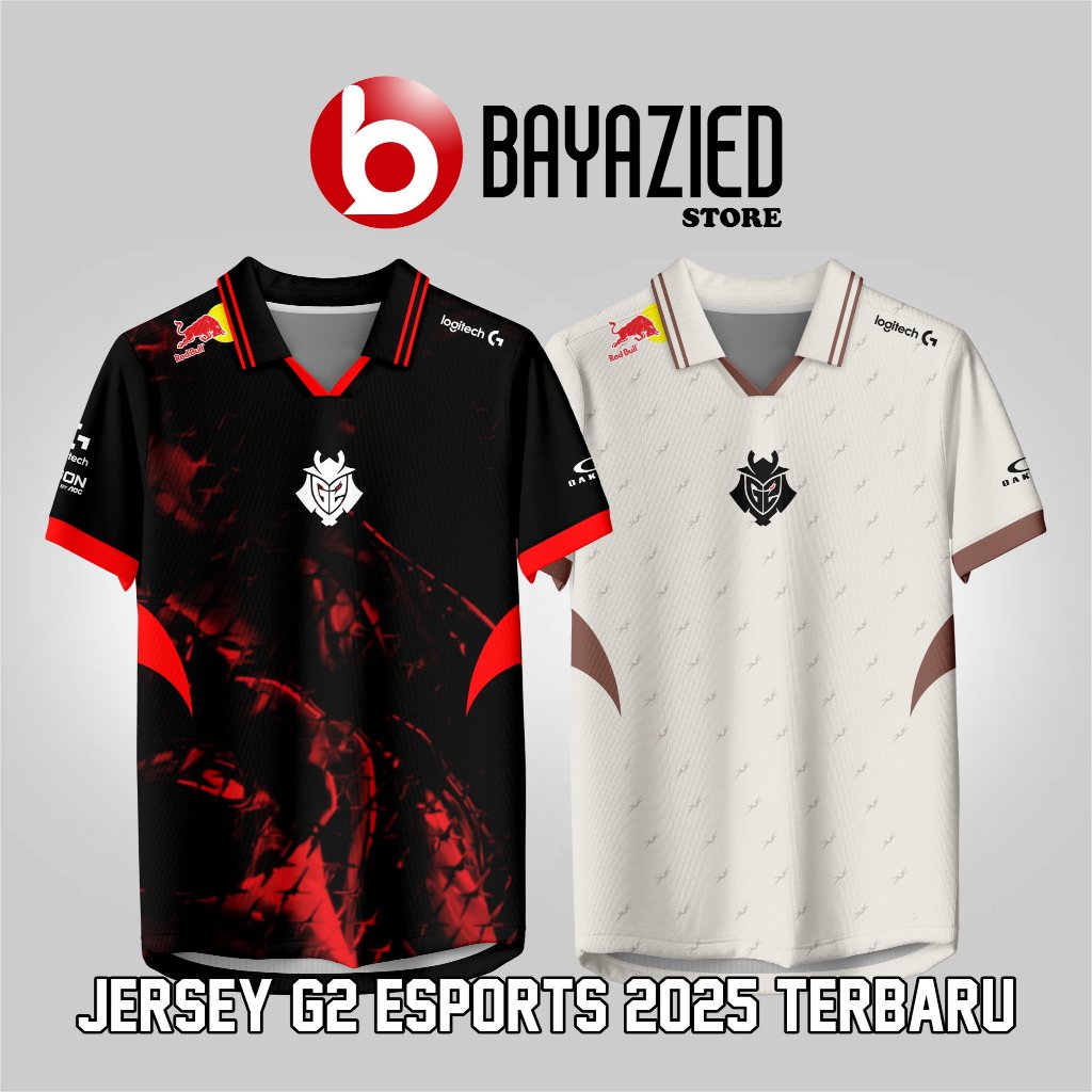G2 Esports Jersey เสื้อยืดเกมล่าสุด 2025 พิมพ์เต็ม