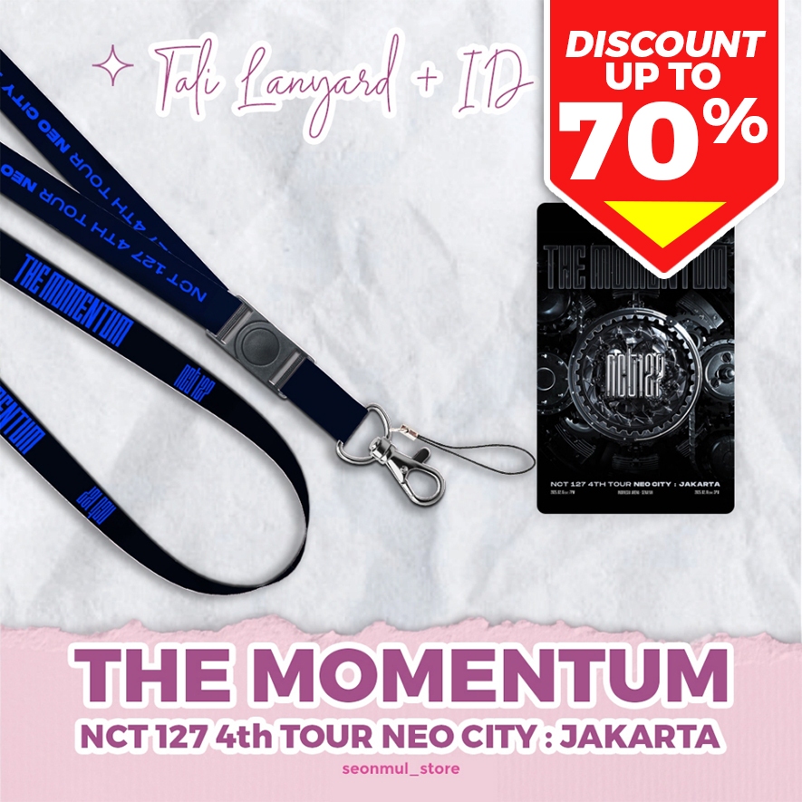 LANYARD + ID CARD NCT 127 THE MOMENTUM 4TH NEO TOUR / HP STRAP CAHOL PC CARD HOLDER NCT127 CONCERT IN JKT