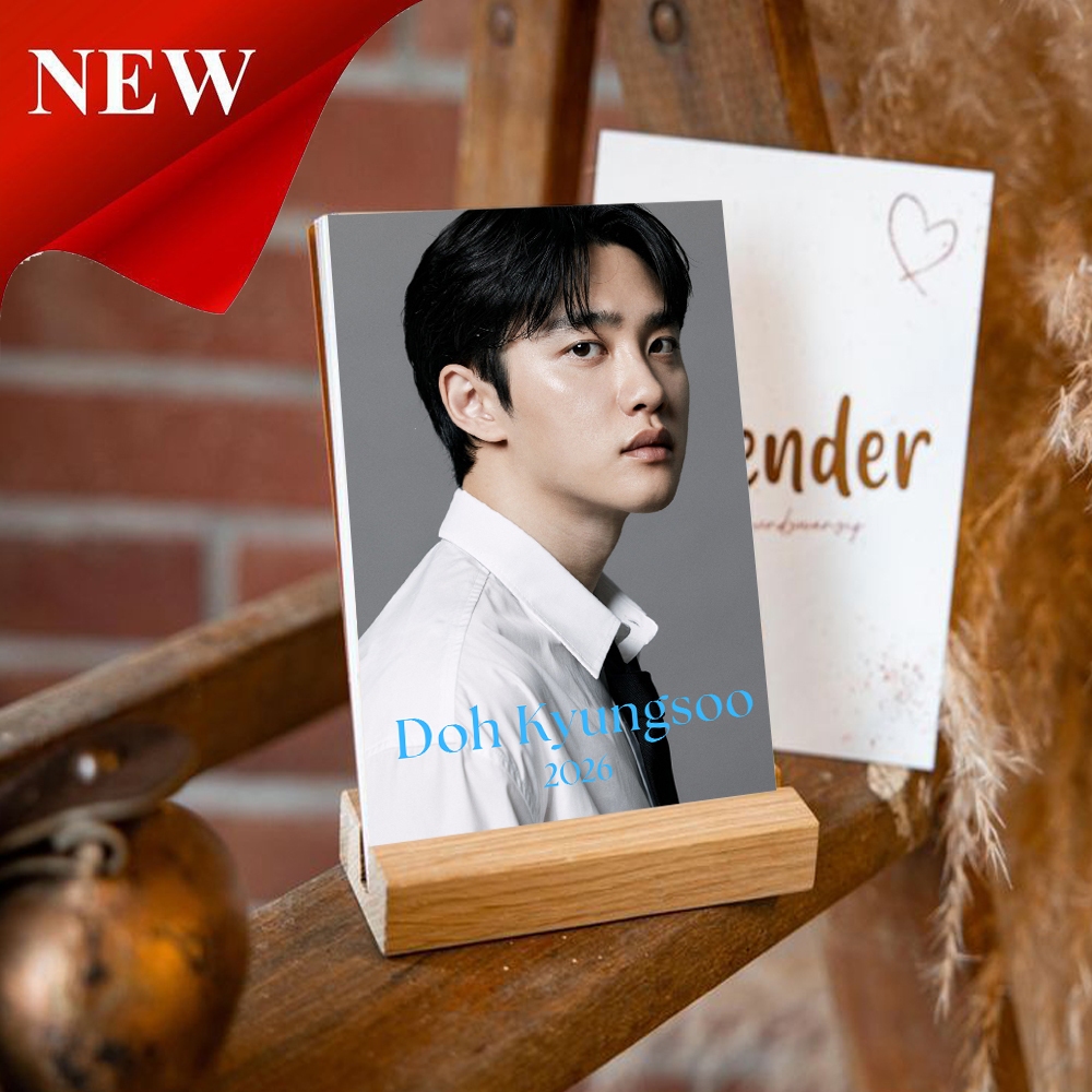 A&M ขาตั้งปฏิทินตั้งโต๊ะไม้ Doh Kyungsoo EXO 2026